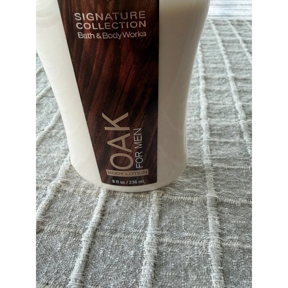SIGNATURE COLLECTION Bath & Body Works OAK Body Lotion for Men 85% Full RARE